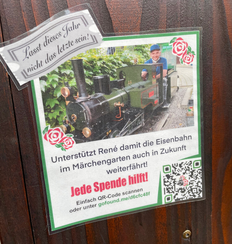 Durch Spenden wurde das Blübähnle am Leben erhalten.