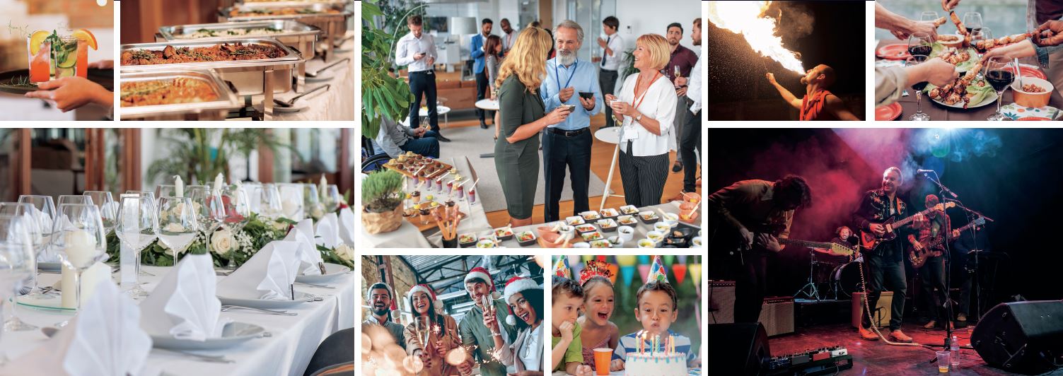 Entdecken Sie die Vielfalt unvergesslicher Momente mit unserem Eventmanagement: von stimmungsvollen Firmenfeiern und eleganten Dinnerpartys bis hin zu aufregenden Outdoor-Events und zauberhaften Kindergeburtstagen. Unsere professionellen Dienstleistungen umfassen alles – von exquisitem Catering und faszinierenden Show-Acts bis hin zu stilvollen Dekorationen und herzlichen Feierlichkeiten. Vertrauen Sie auf unsere Expertise, um Ihre Veranstaltung zu einem einzigartigen Erlebnis zu machen.