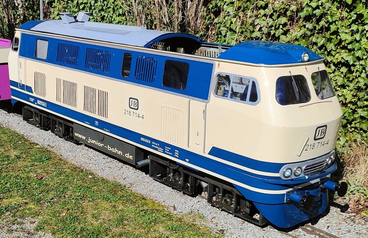 Mit über 20 Jahren Alter ist die 218 definitiv ein sehenswerter Klassiker im Blüba.